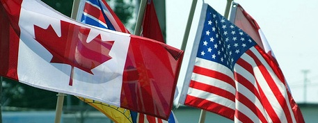 Canadian/US Flags